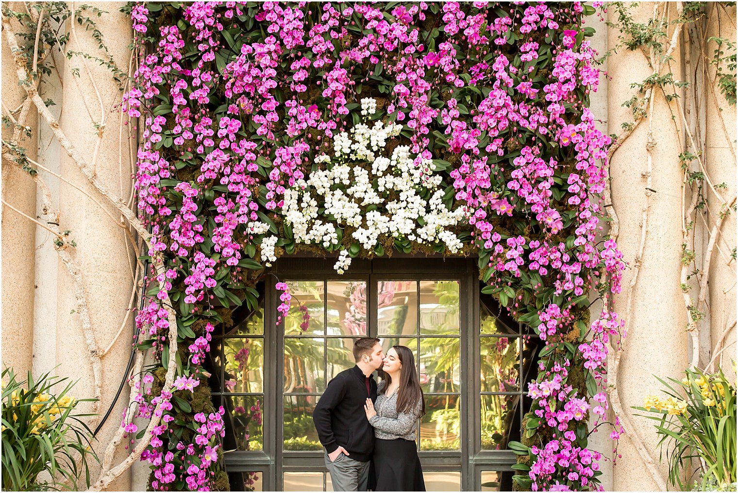 Engagement photo ideas with florals | Photo by Idalia Photography