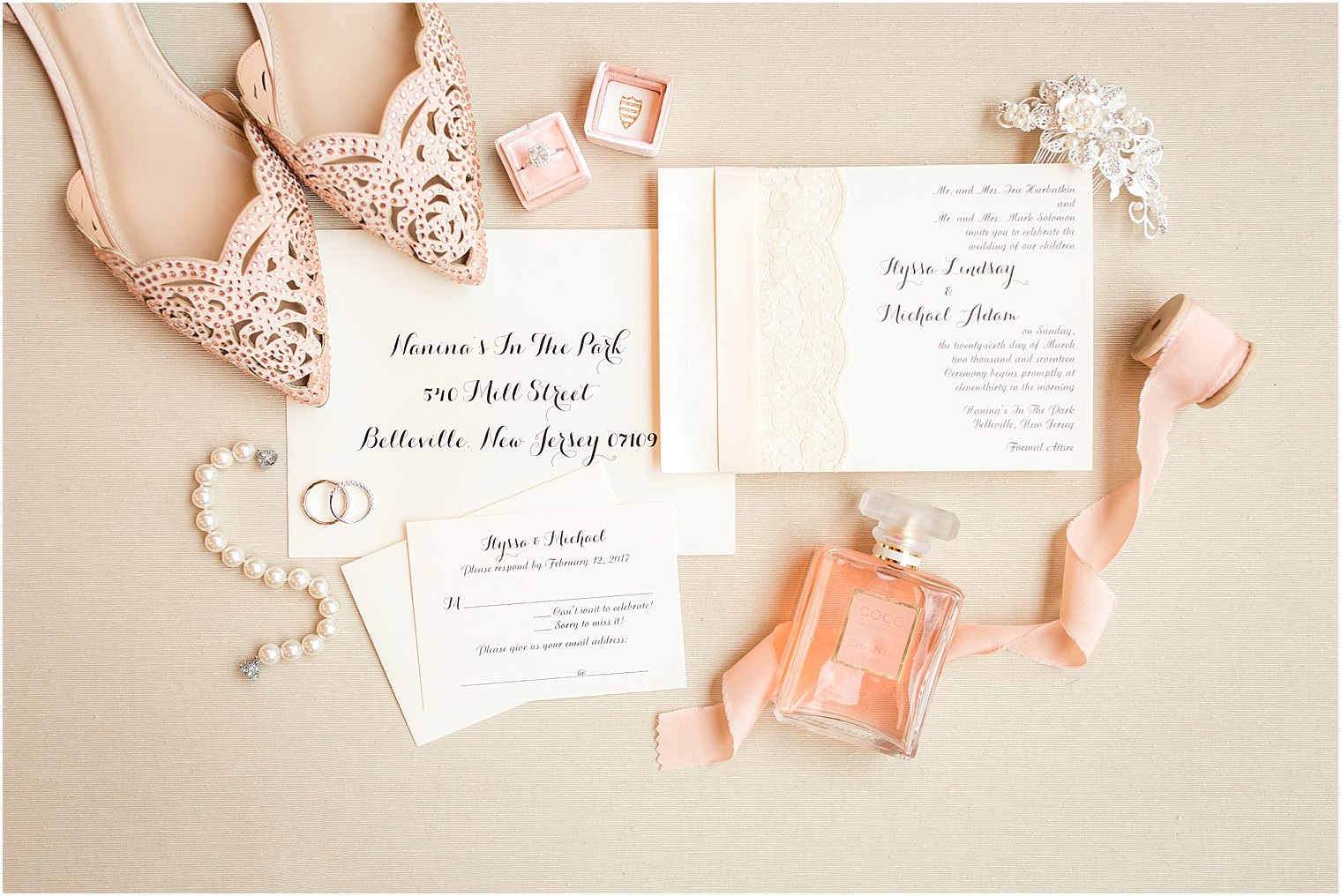 Lace invitation by Invitation Gallery | Photo by Idalia Photography