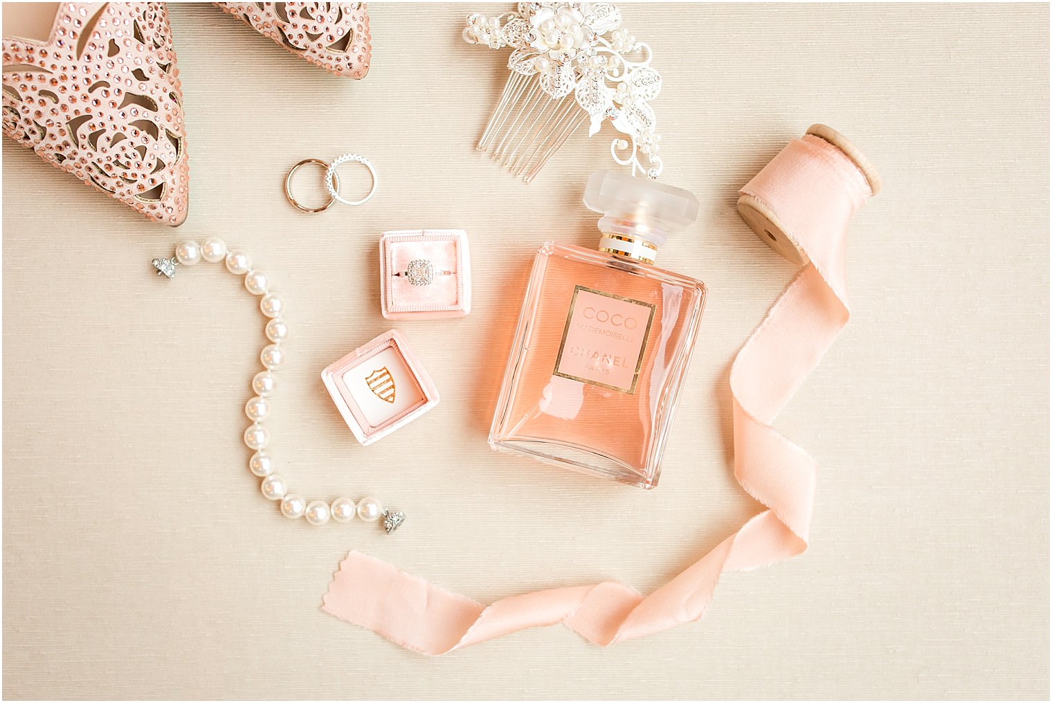 Chanel perfume and pretty wedding details | Photo by Idalia Photography