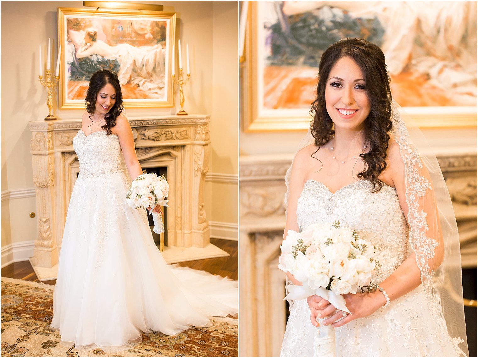 Gorgeous classic bridal portraits at Nanina's in the park bridal suite | Photo by Idalia Photography