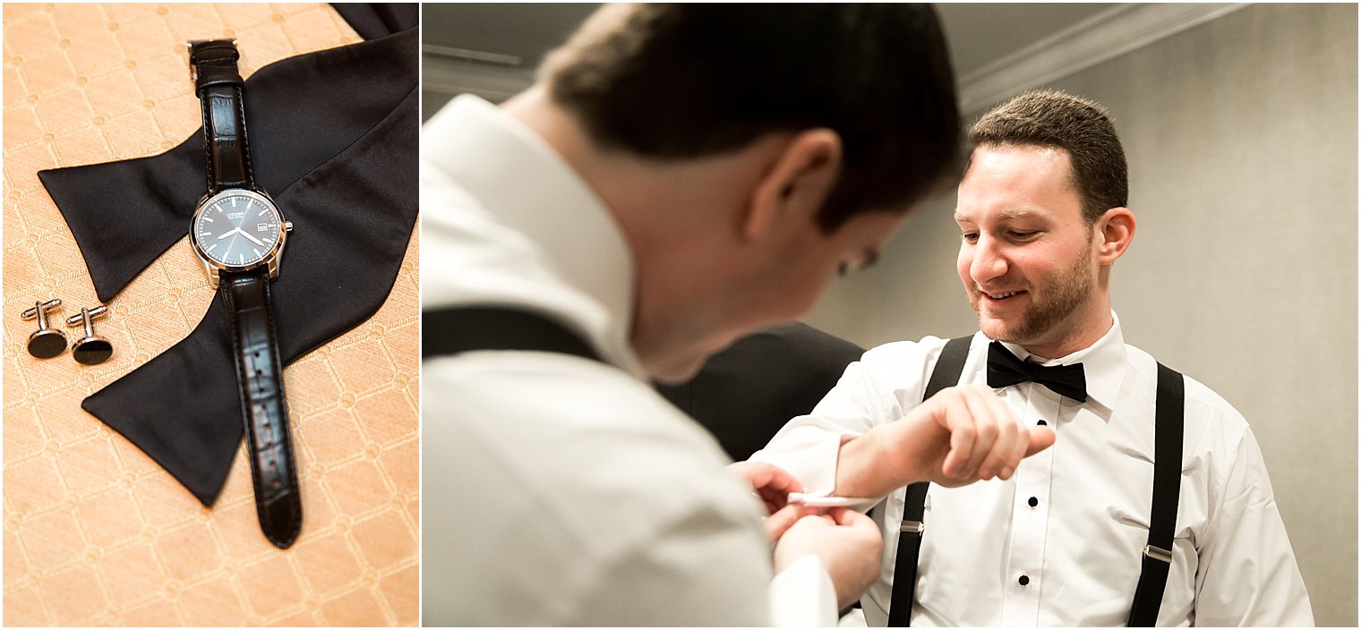 Groom getting ready with best man | Photo by Idalia Photography