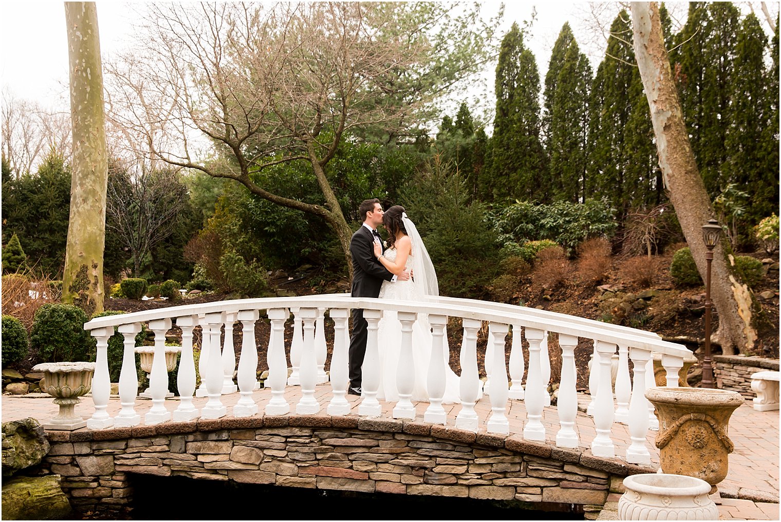 Wide landscape photo of bride and groom | Photo by Idalia Photography