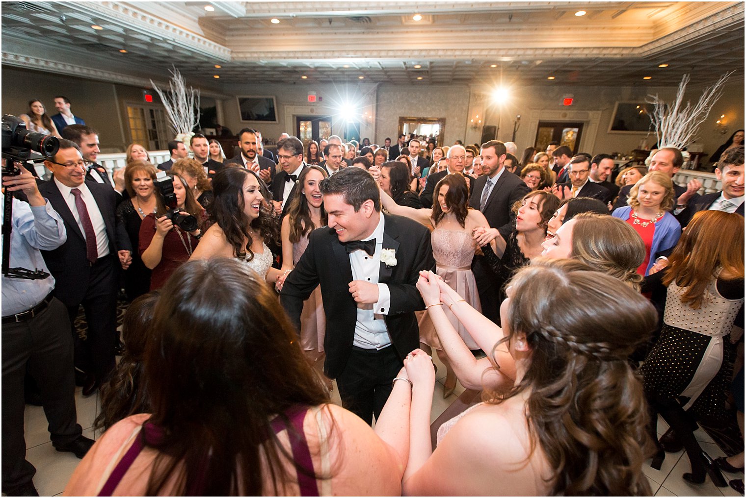 Reception dancing to Silver Arrow Band | Photo by Idalia Photography