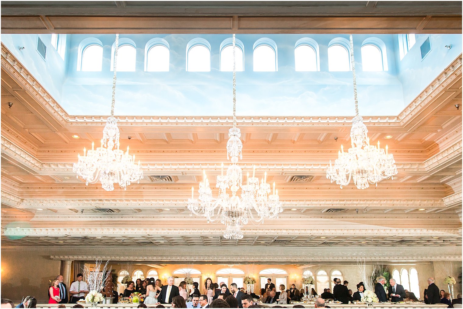 Indoor reception at Nanina's in the Park| Reception dancing to Silver Arrow Band | Photo by Idalia Photography