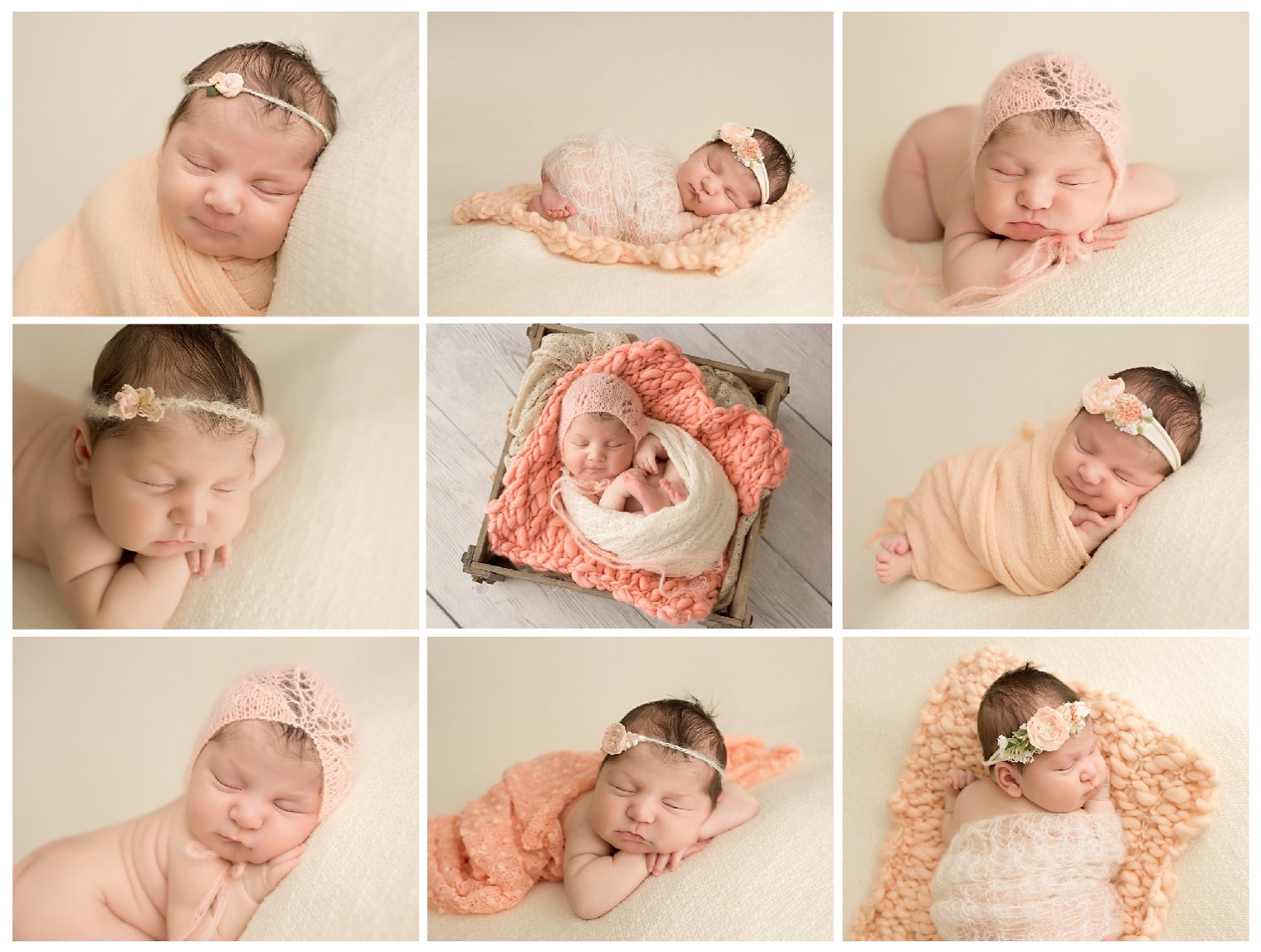 Newborn Photography Monmouth County NJ | Baby in peach