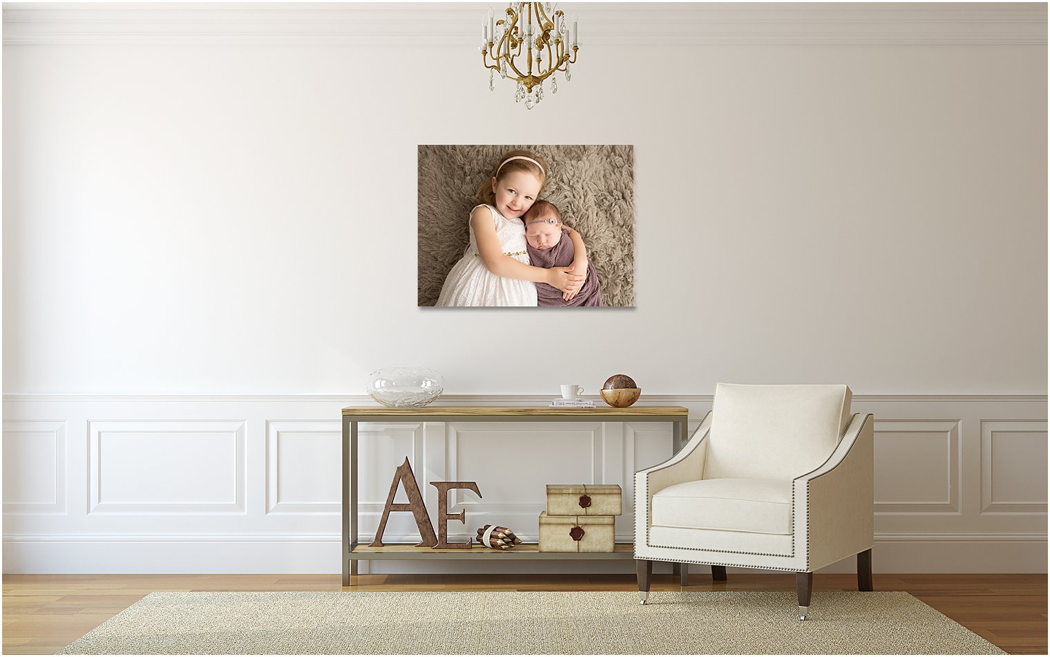 Canvas single of sisters | Wall Art Inspiration by Idalia Photography