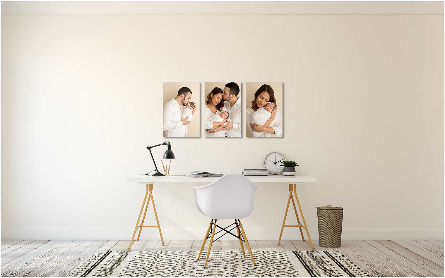 Triptych Canvas Grouping | Wall Art Inspiration by Idalia Photography