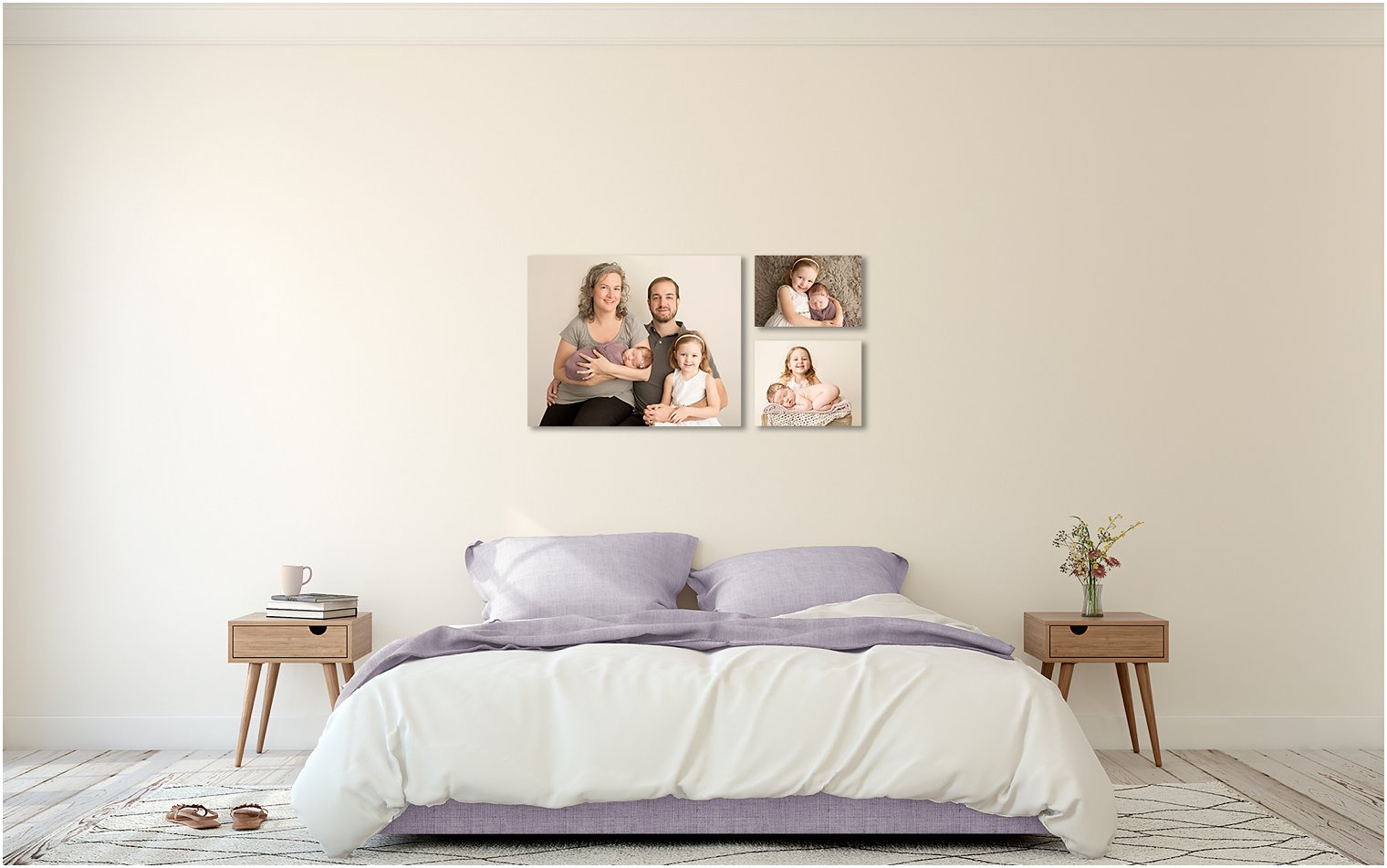 Tres Chic Canvas Grouping | Wall Art Inspiration by Idalia Photography