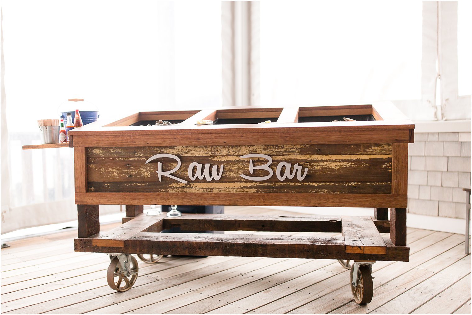 Raw Bar Cart by Rustic Drift | Photo by Idalia Photography