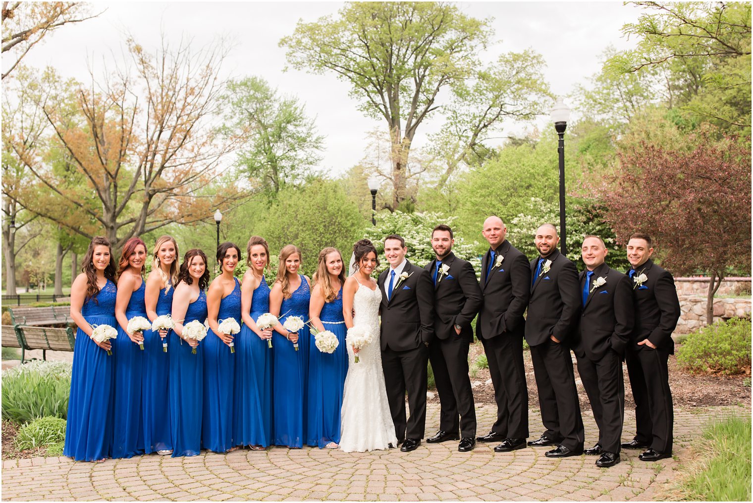 Bridal Party Photo at Verona Park