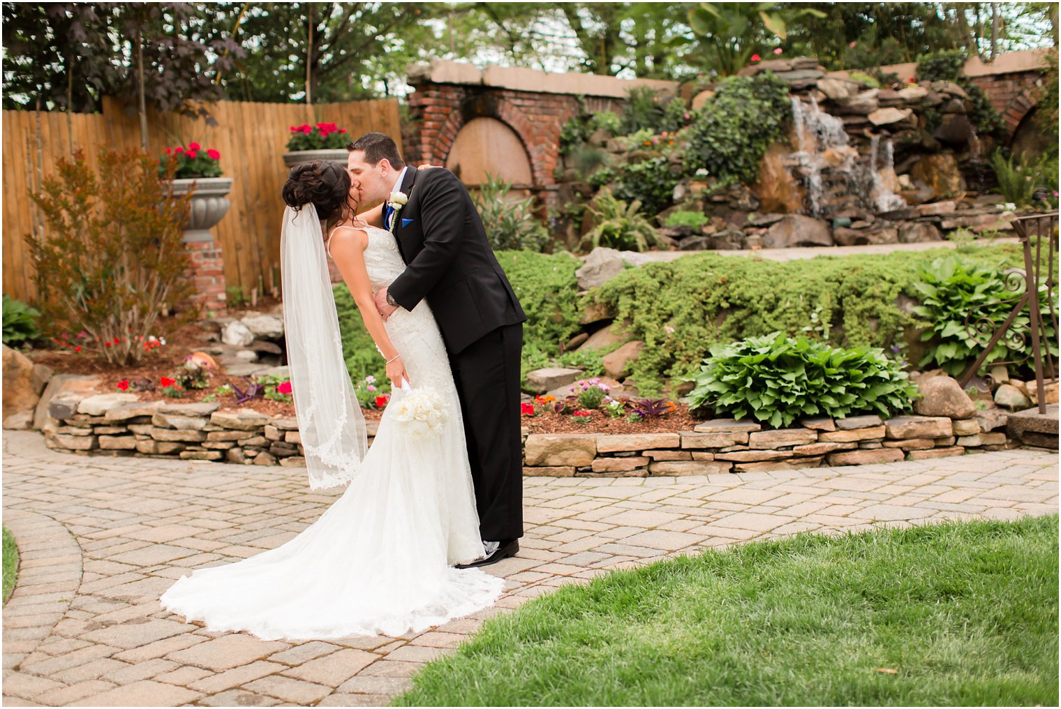 Bride and groom portrait at il Tulipano