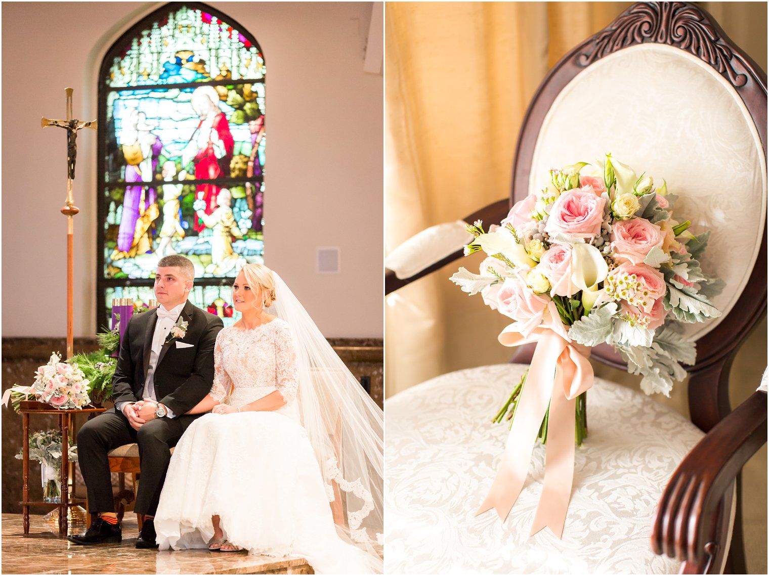 Classic NJ Wedding at St. Denis Church in Manasquan, NJ | Photo by Idalia Photography