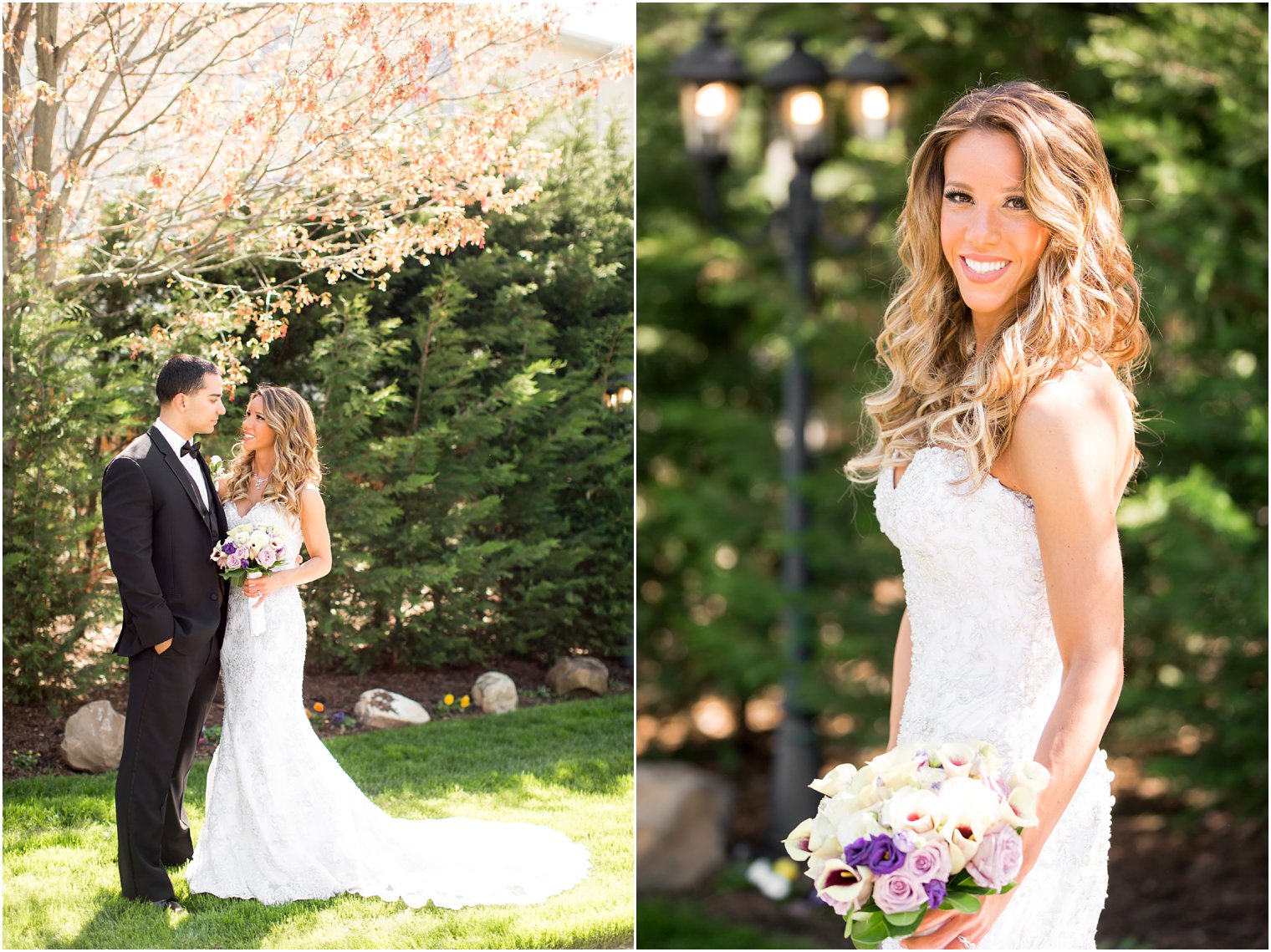 Bride and groom in spring wedding | Photos by Idalia Photography