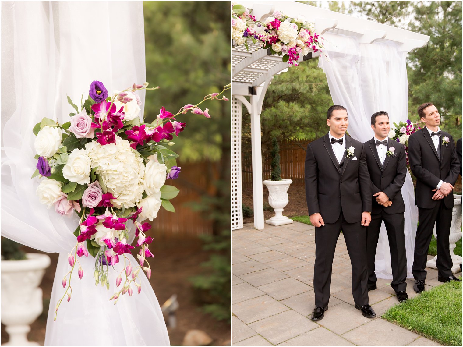 Groom seeing bride in recessional | Photos by Idalia Photography