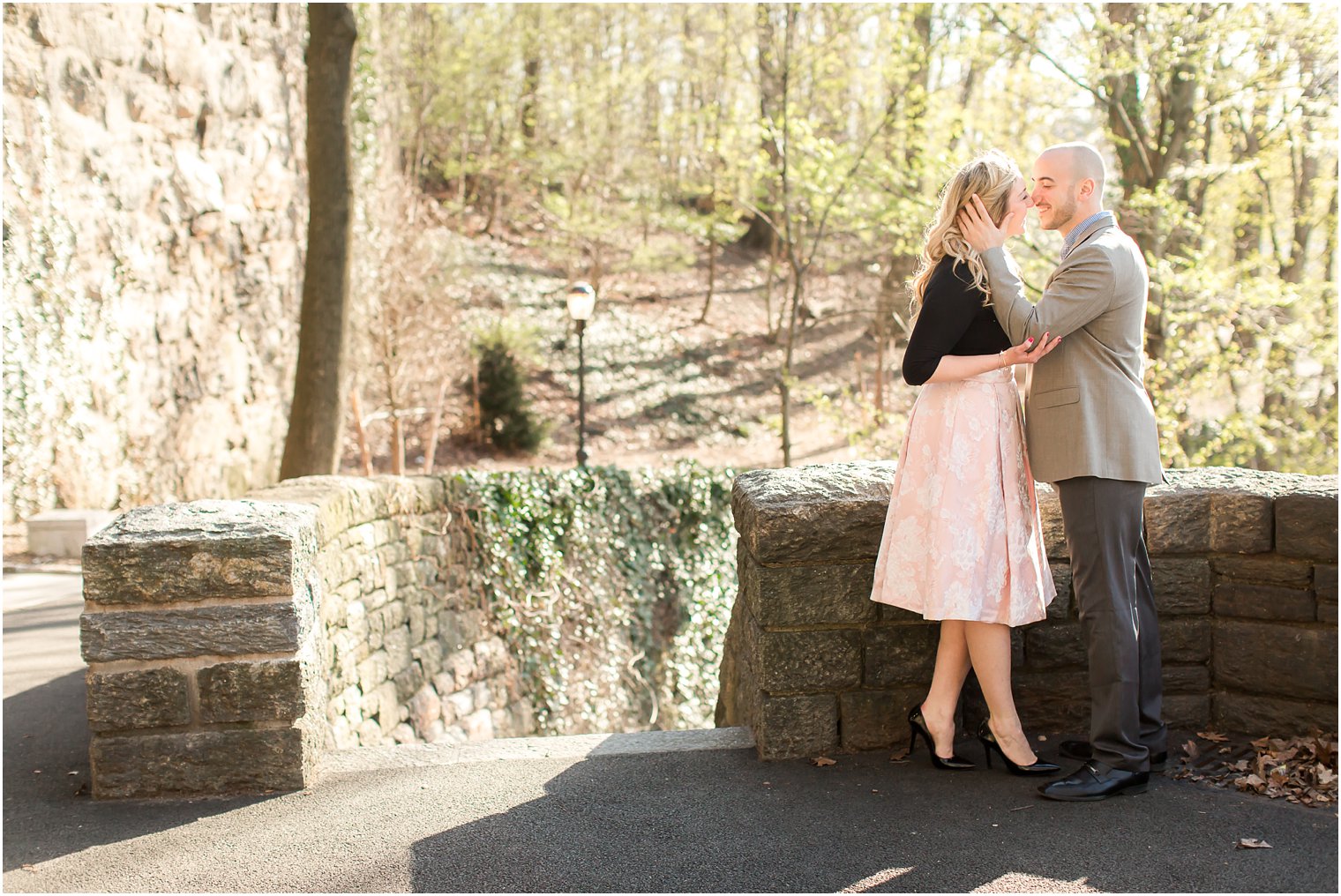 NJ Wedding Photographers Engagement Photos at Fort Tryon Park