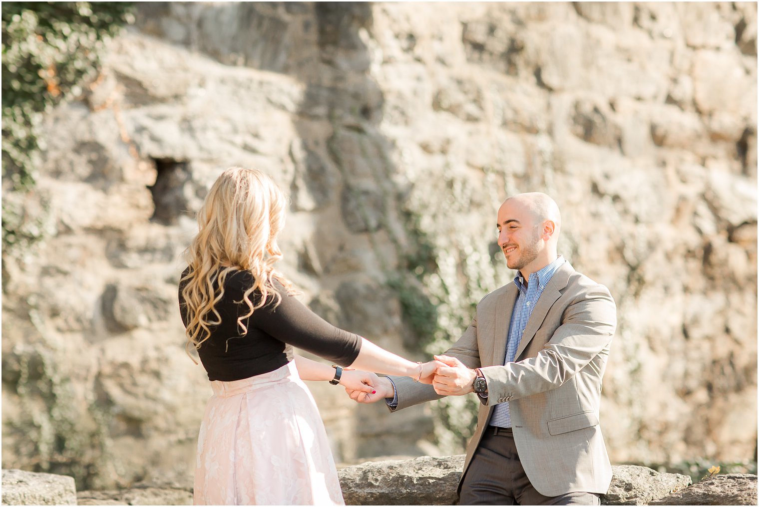 NYC Engagement Photographers capture Fort Tryon Park Engagement