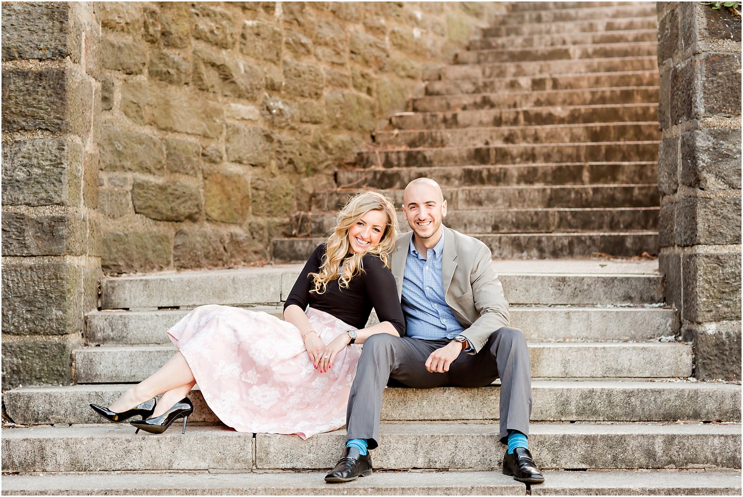 Best NJ Wedding Photographers | Fort Tryon Park Engagement Photos