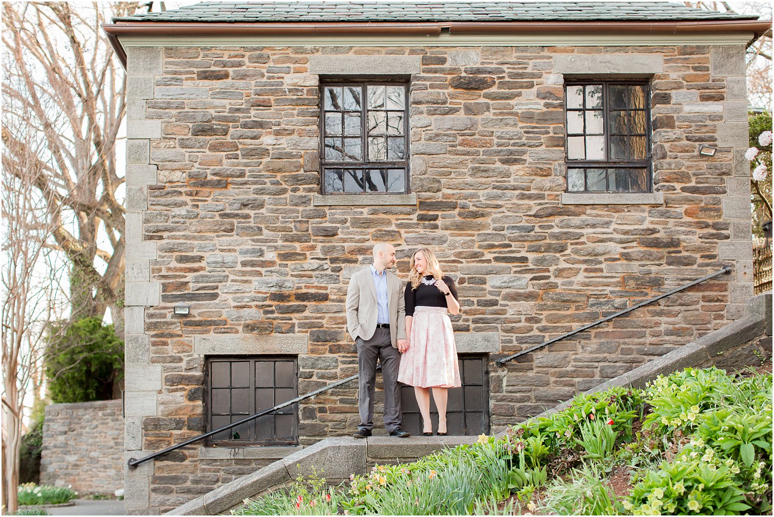 Engagement photos at Fort Tryon Park