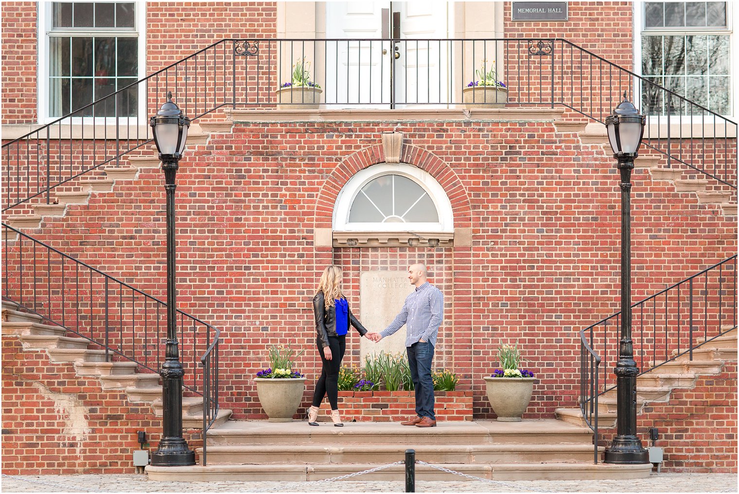 Manhattan College Engagement Photos by Idalia Photography