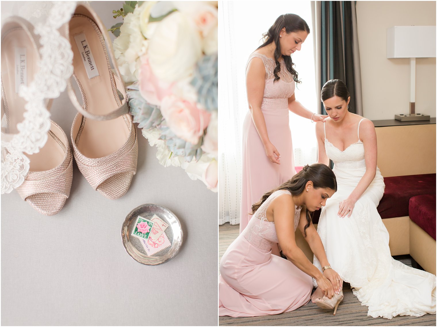 Bridesmaids in Hayley Paige gowns | Photos by Idalia Photography