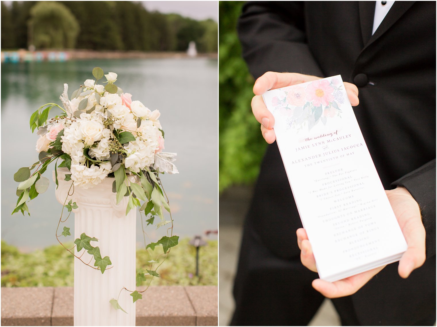 Outdoor ceremony at Windows on the Water at Frogbridge | Photos by Idalia Photography