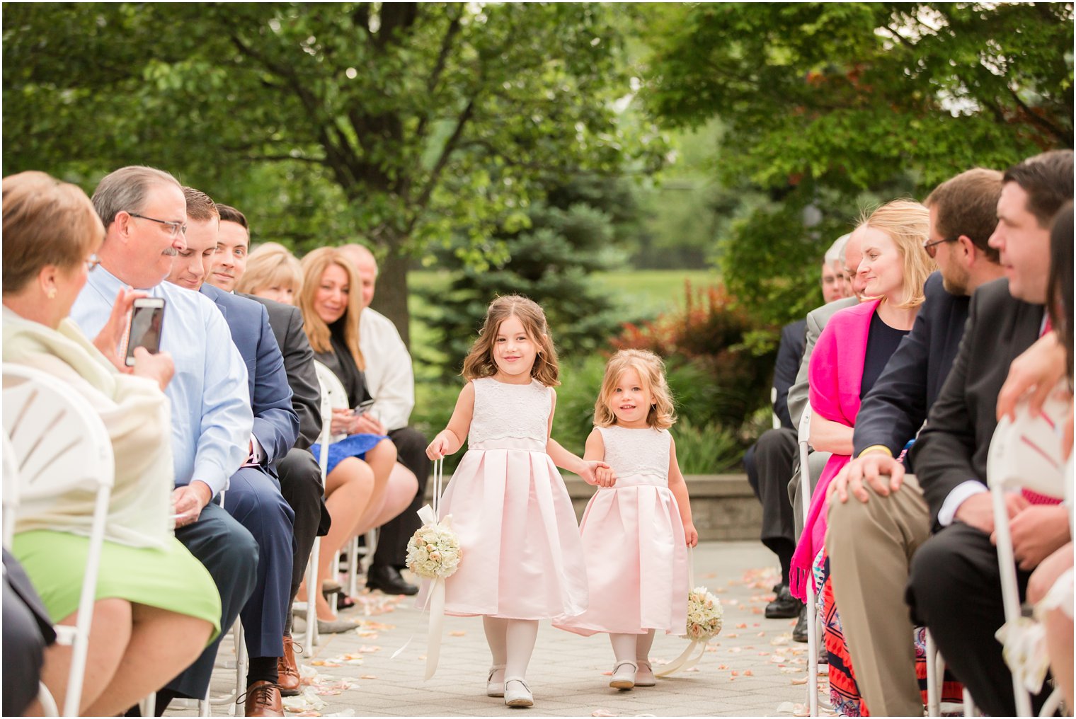 Flower girls at Windows on the Water at Frogbridge | Photos by Idalia Photography