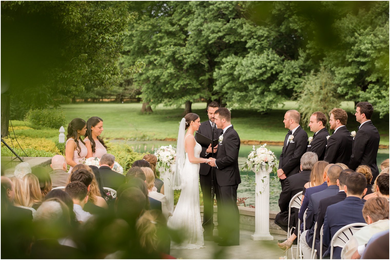 Garden ceremony at Windows on the Water at Frogbridge | Photos by Idalia Photography