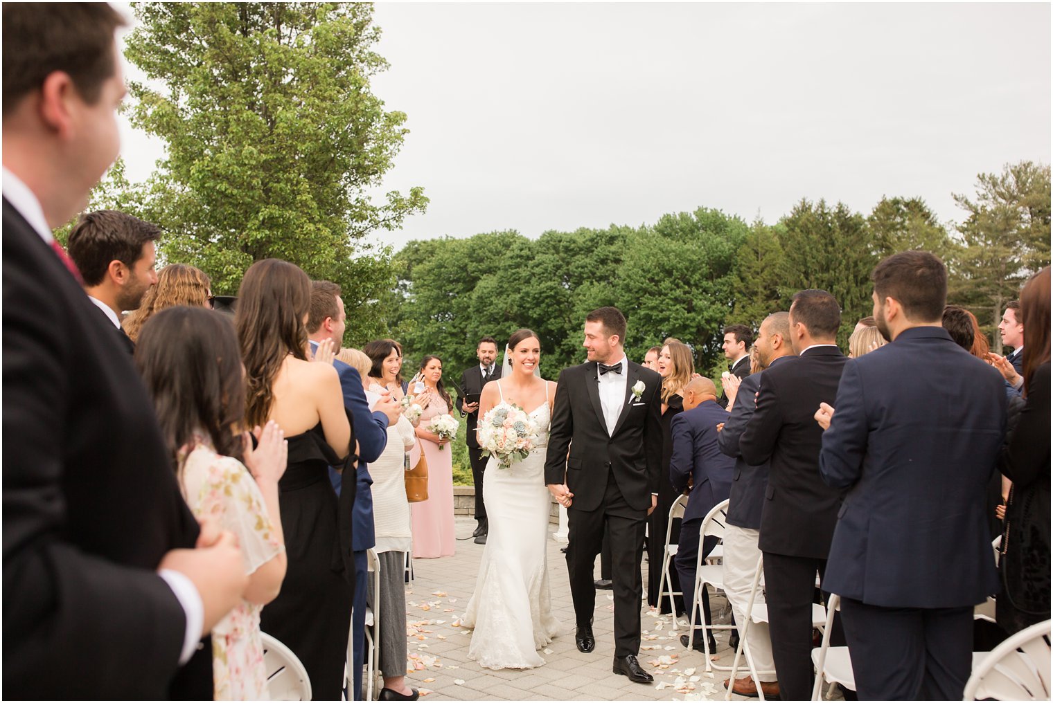Recessional photo at Windows on the Water at Frogbridge | Photos by Idalia Photography