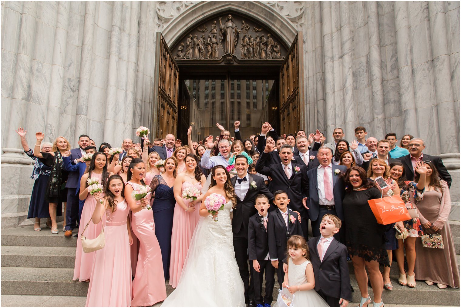 Group photo at St. Patrick's Cathedral | Photo by Idalia Photography