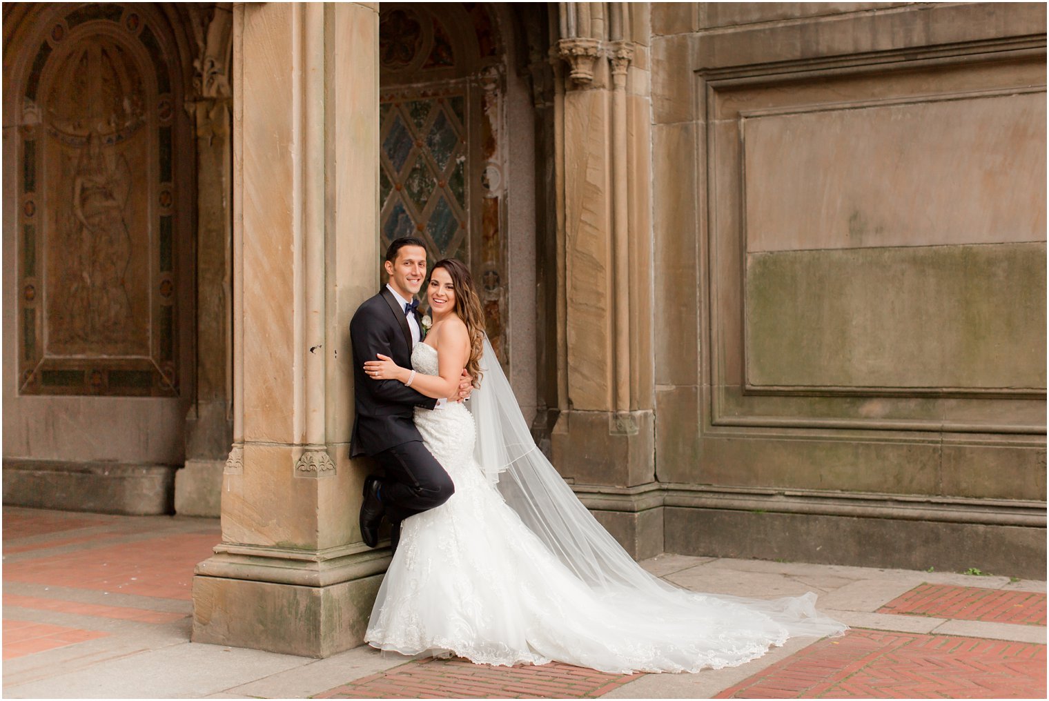 Wedding photo at Bethesda Terrace | Photo by Idalia Photography