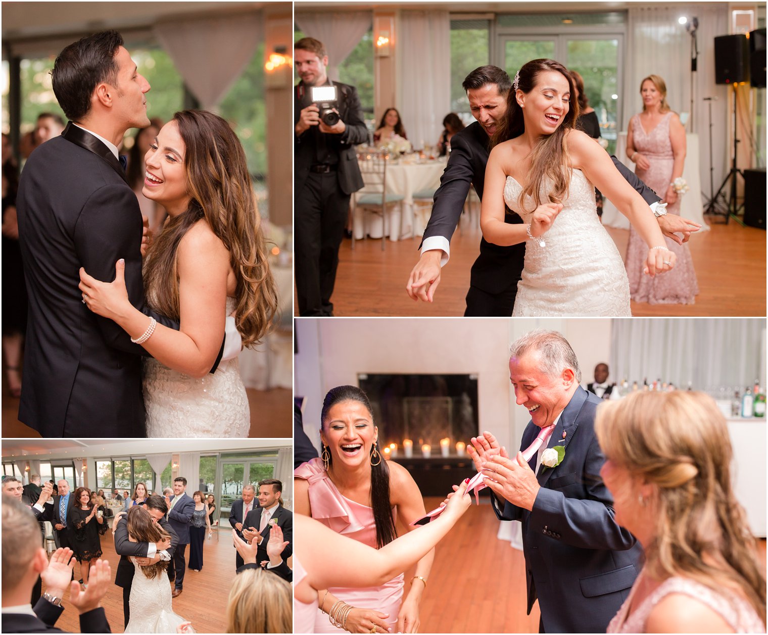 Reception fun at Battery Gardens | Photos by Idalia Photography