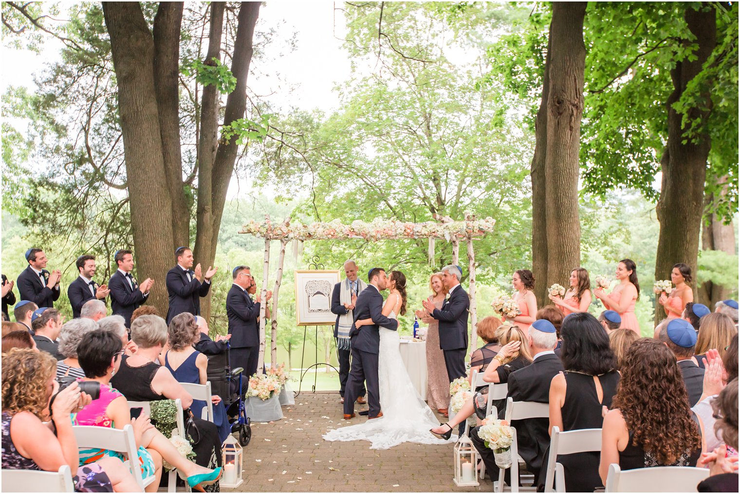 First kiss photo as husband and wife