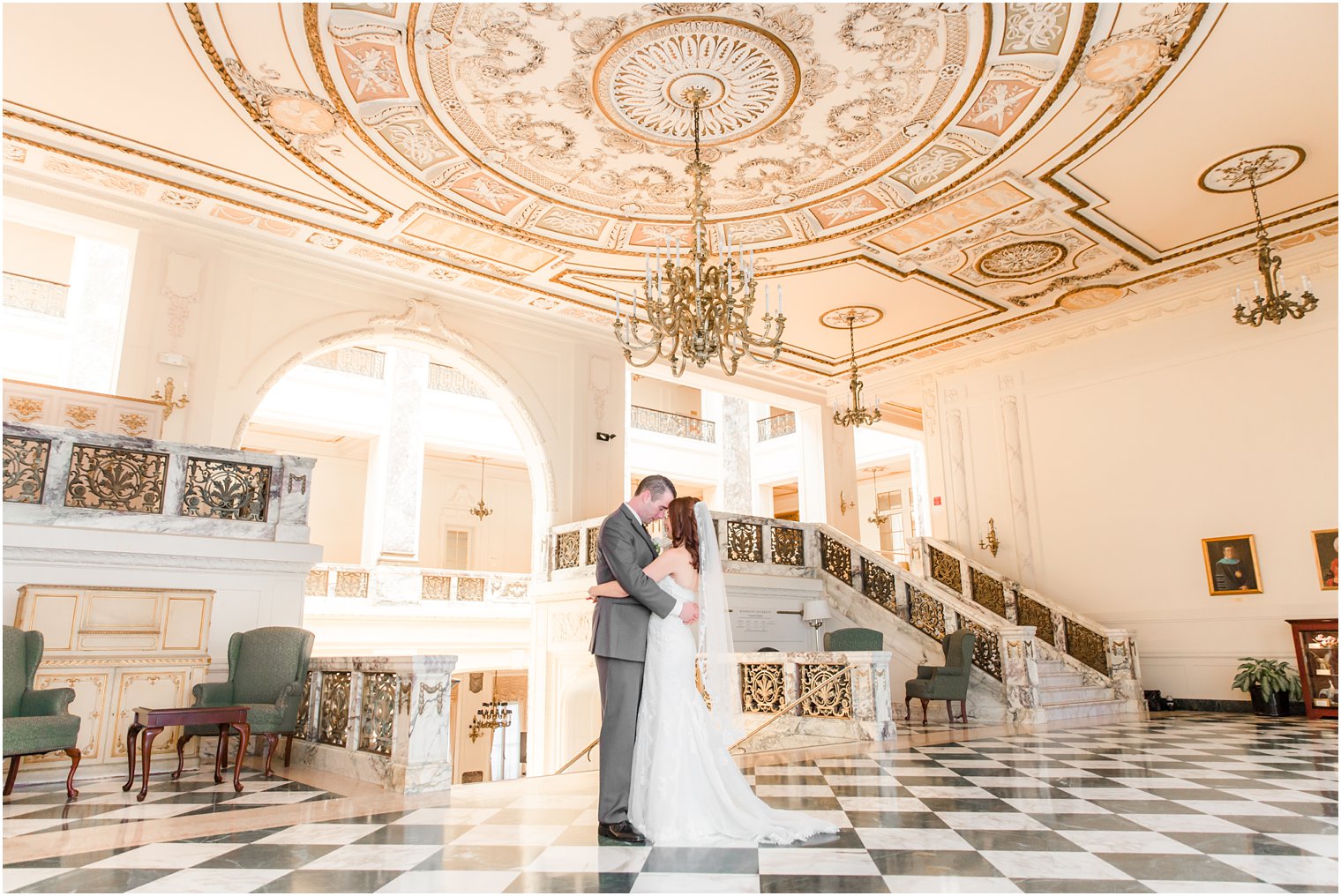 Wilson Hall at Monmouth University wedding photos