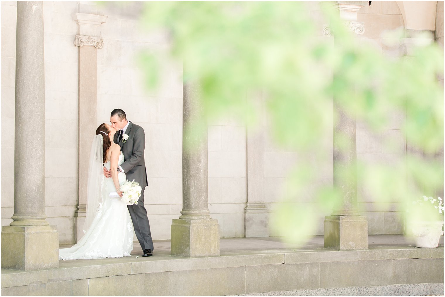 Romantic Monmouth University wedding photos