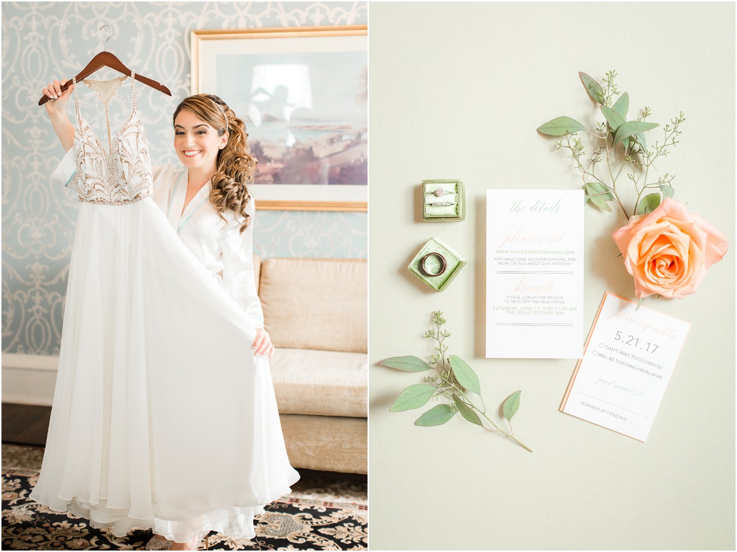 Bridal suite at Molly Pitcher Inn