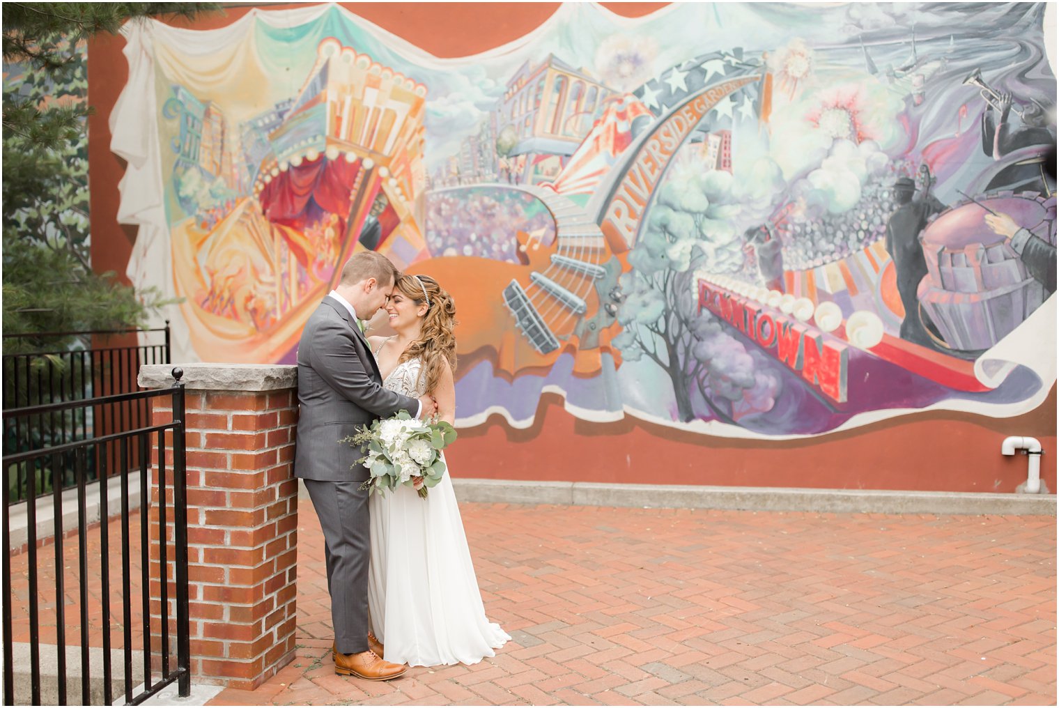 Bride and groom in Red Bank