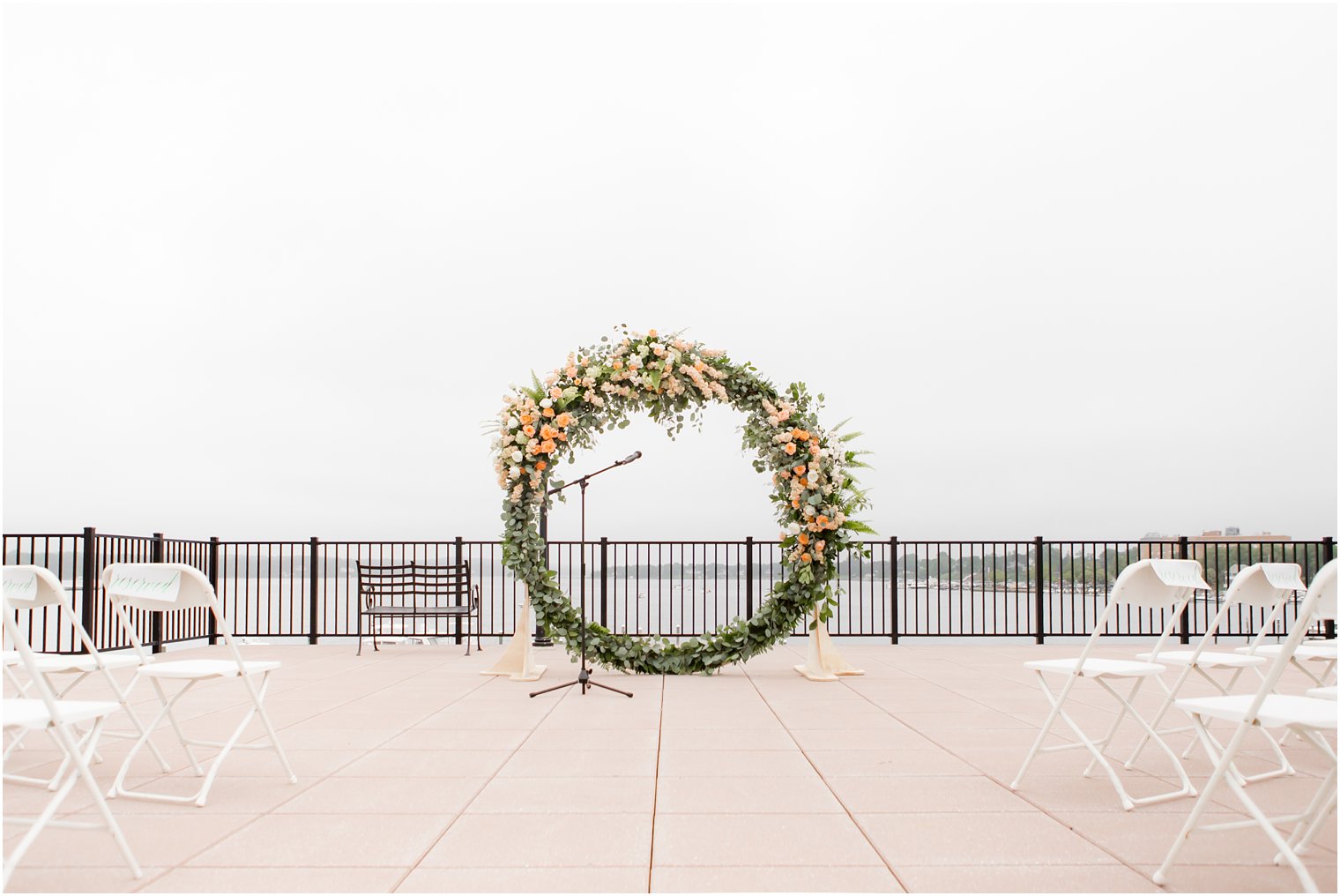 Floral wreathe for wedding ceremony