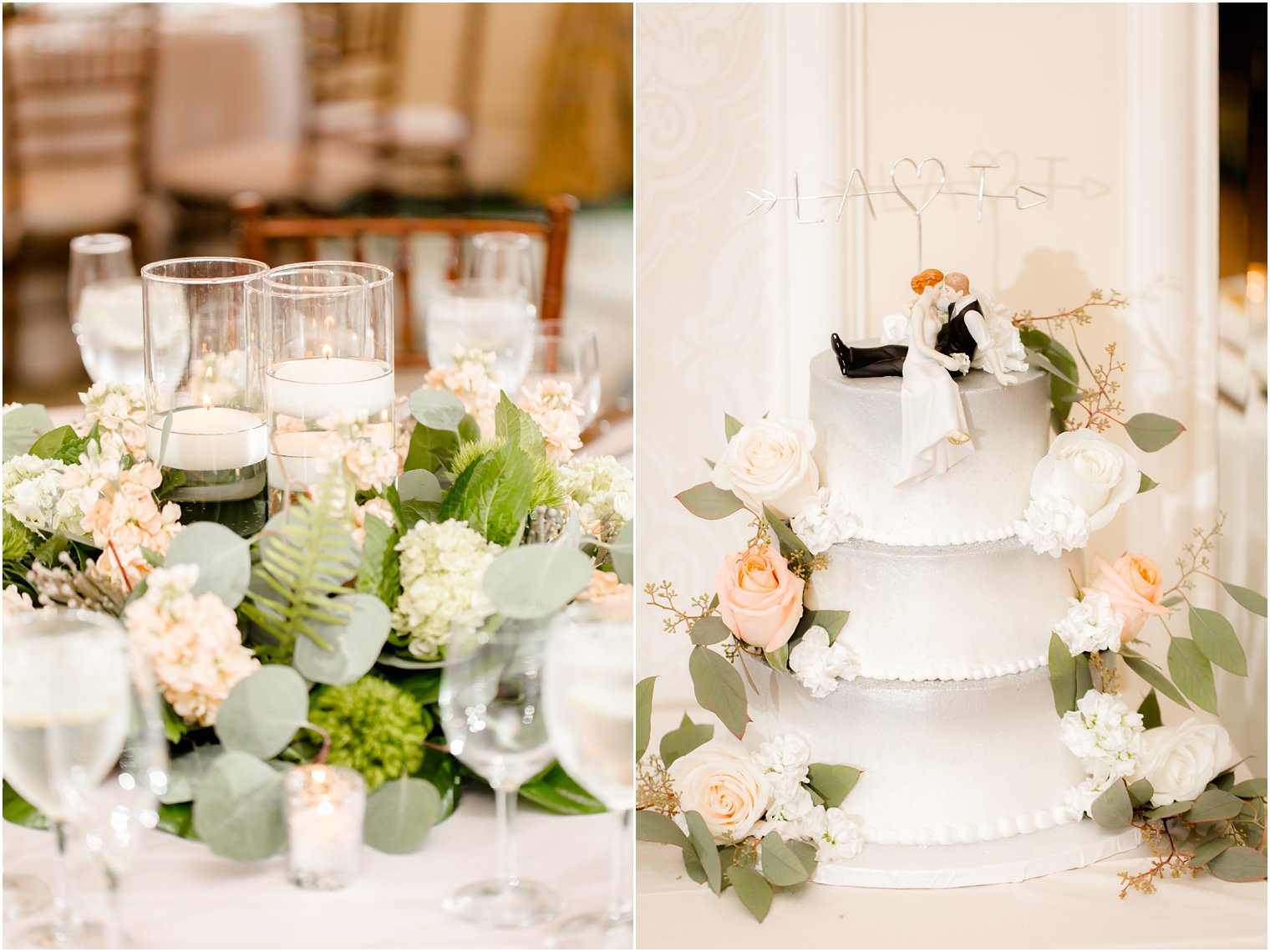 Molly Pitcher Inn Wedding Reception Florals