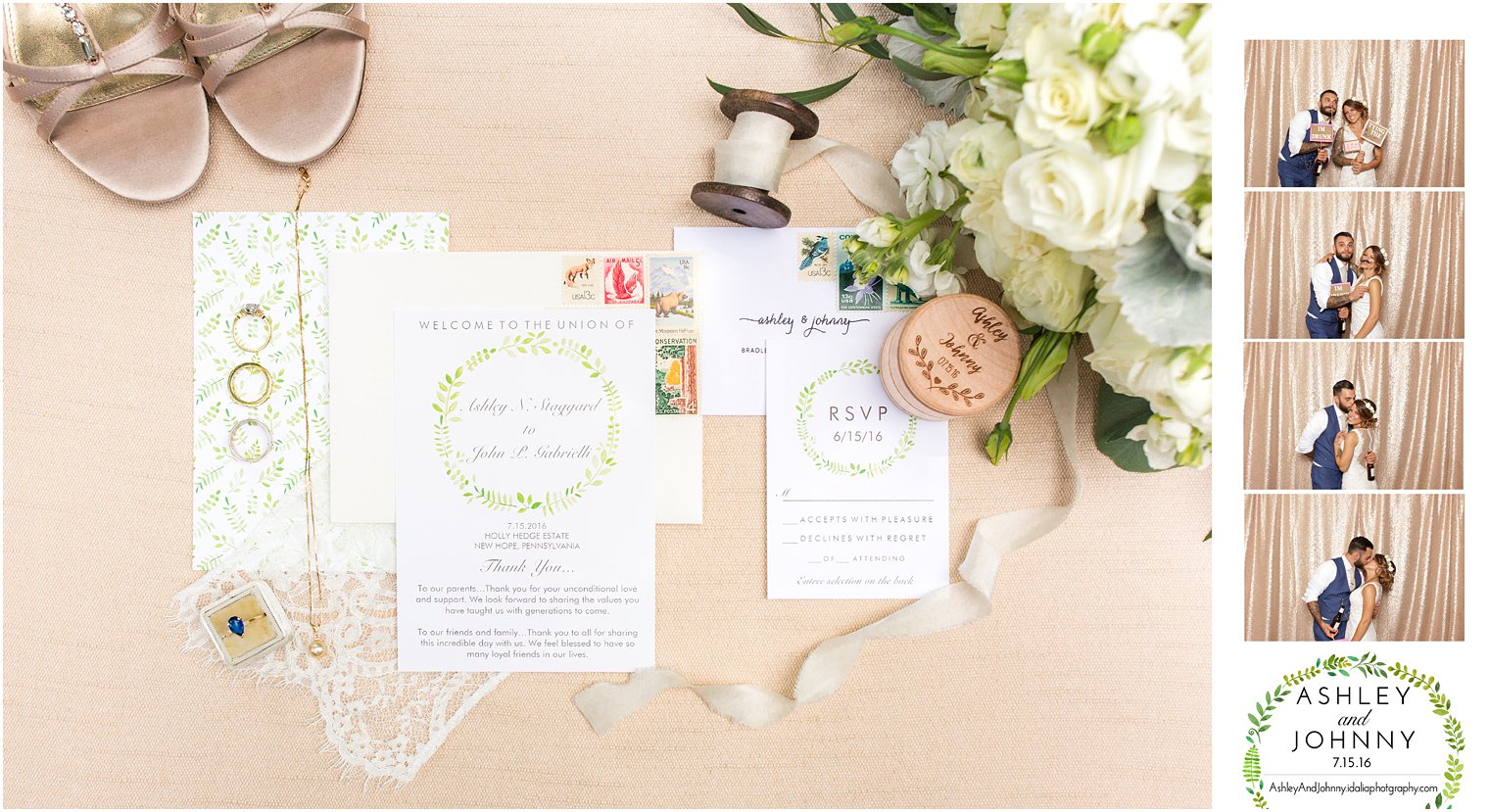 Rustic Greenery Photo Booth Design