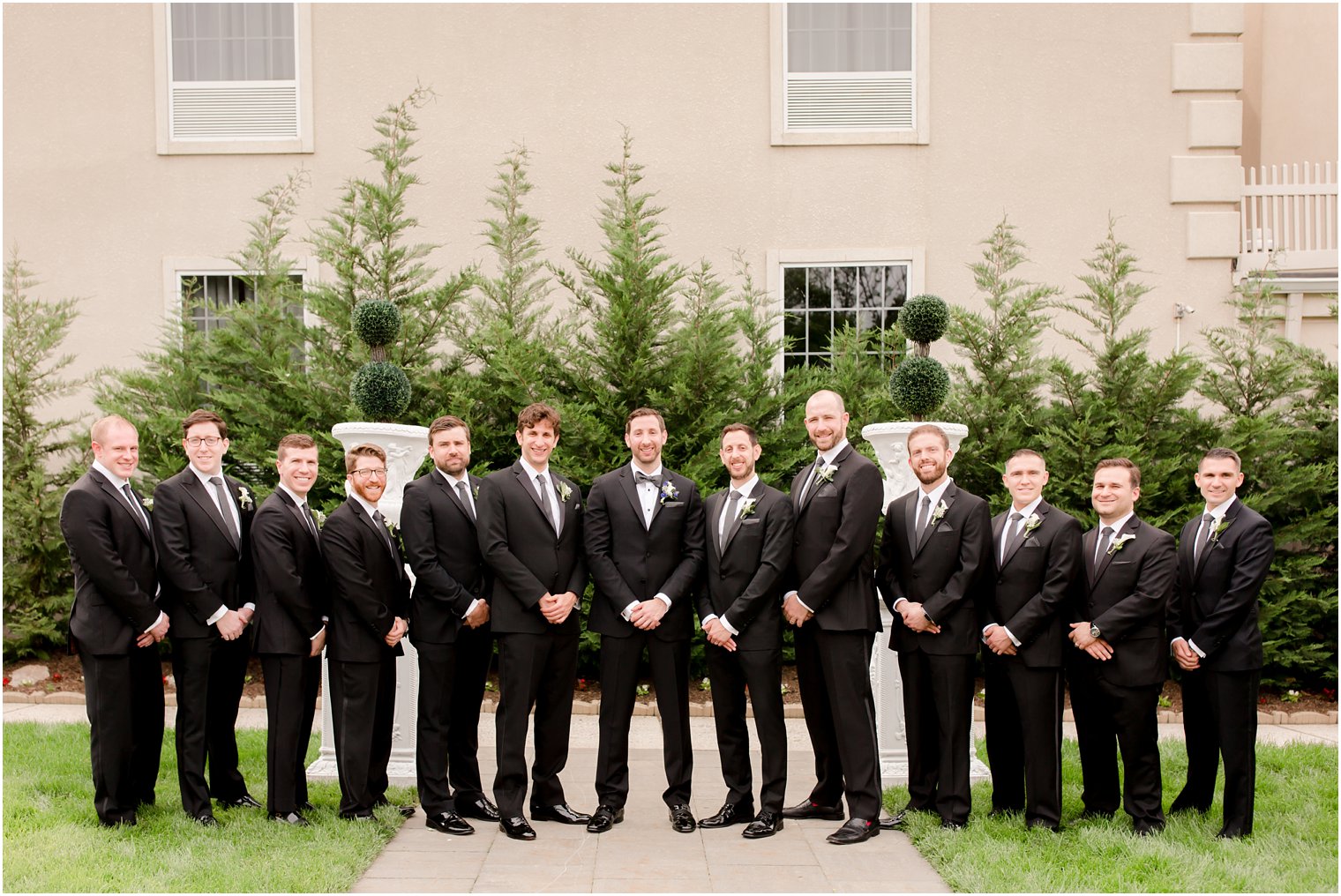 Classic Groomsmen Photos at Wilshire Grand | Photos by Idalia Photography