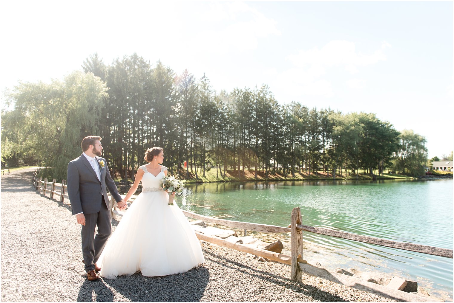 Bride and Groom photo at Windows on the Water at Frogbridge Wedding