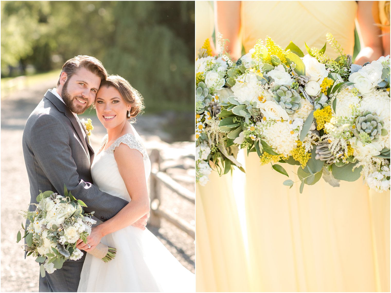 Bride and groom at Windows on the Water at Frogbridge Wedding