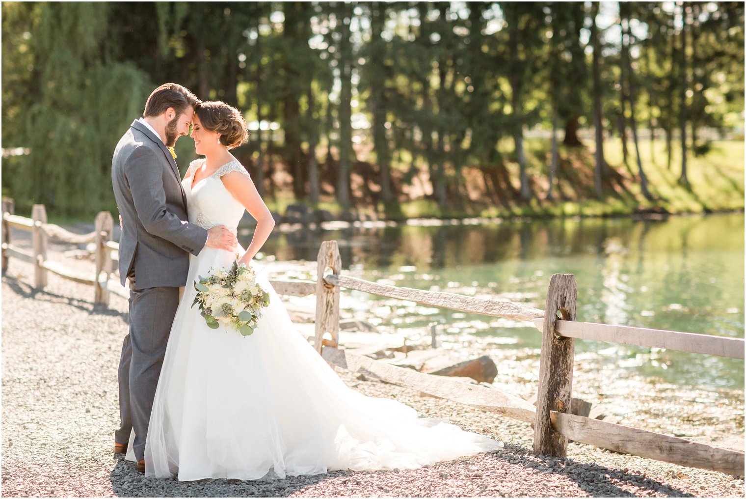 Romantic wedding photo at Windows on the Water at Frogbridge Wedding