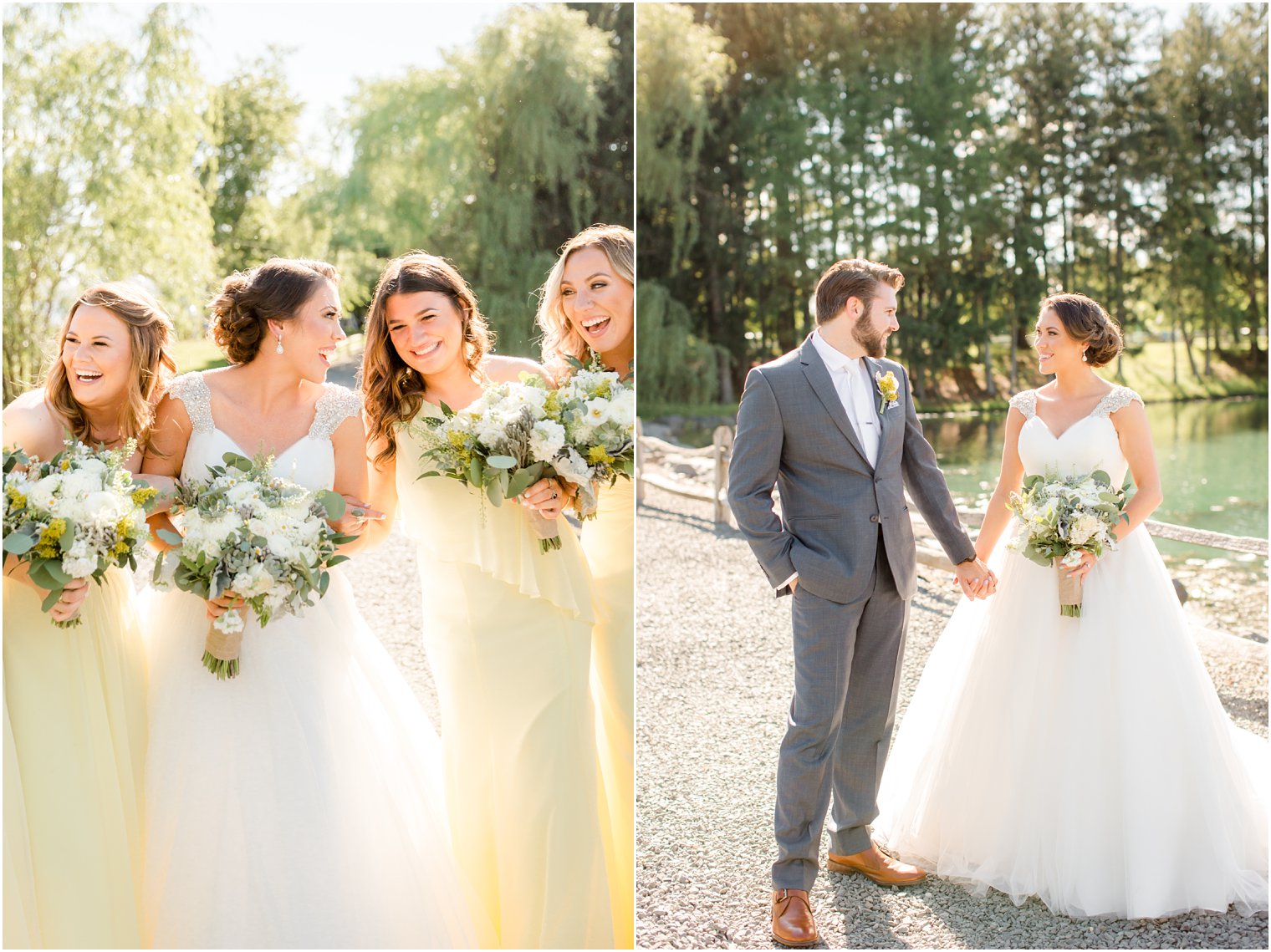 Bridal party photos at Windows on the Water at Frogbridge Wedding