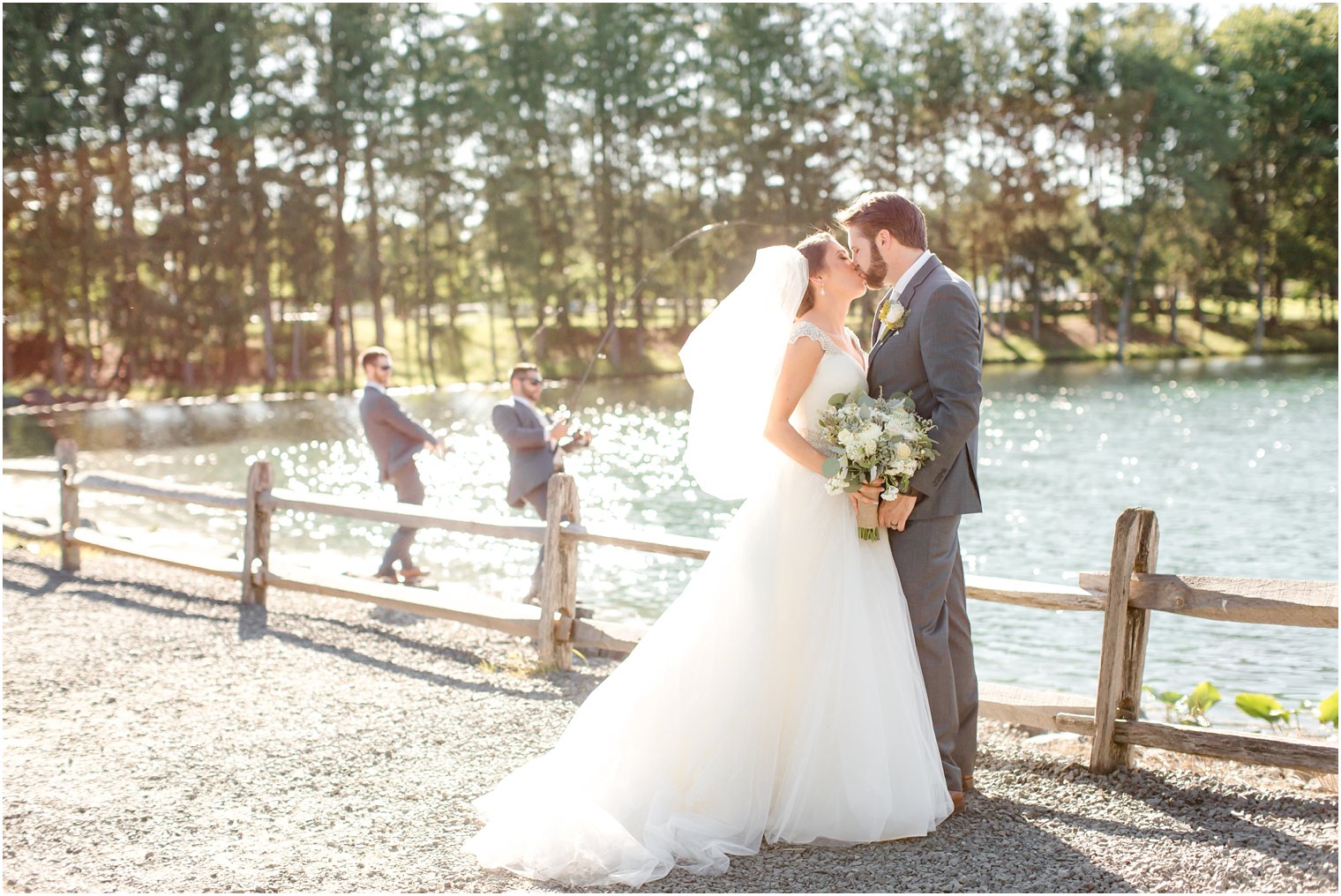 Funny groomsmen photo at Windows on the Water at Frogbridge Wedding