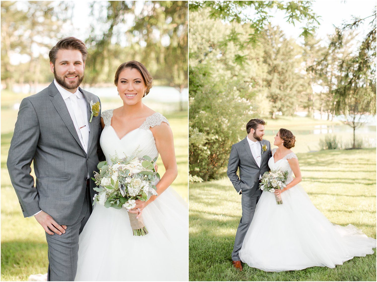 Bride and groom photo at Windows on the Water at Frogbridge Wedding