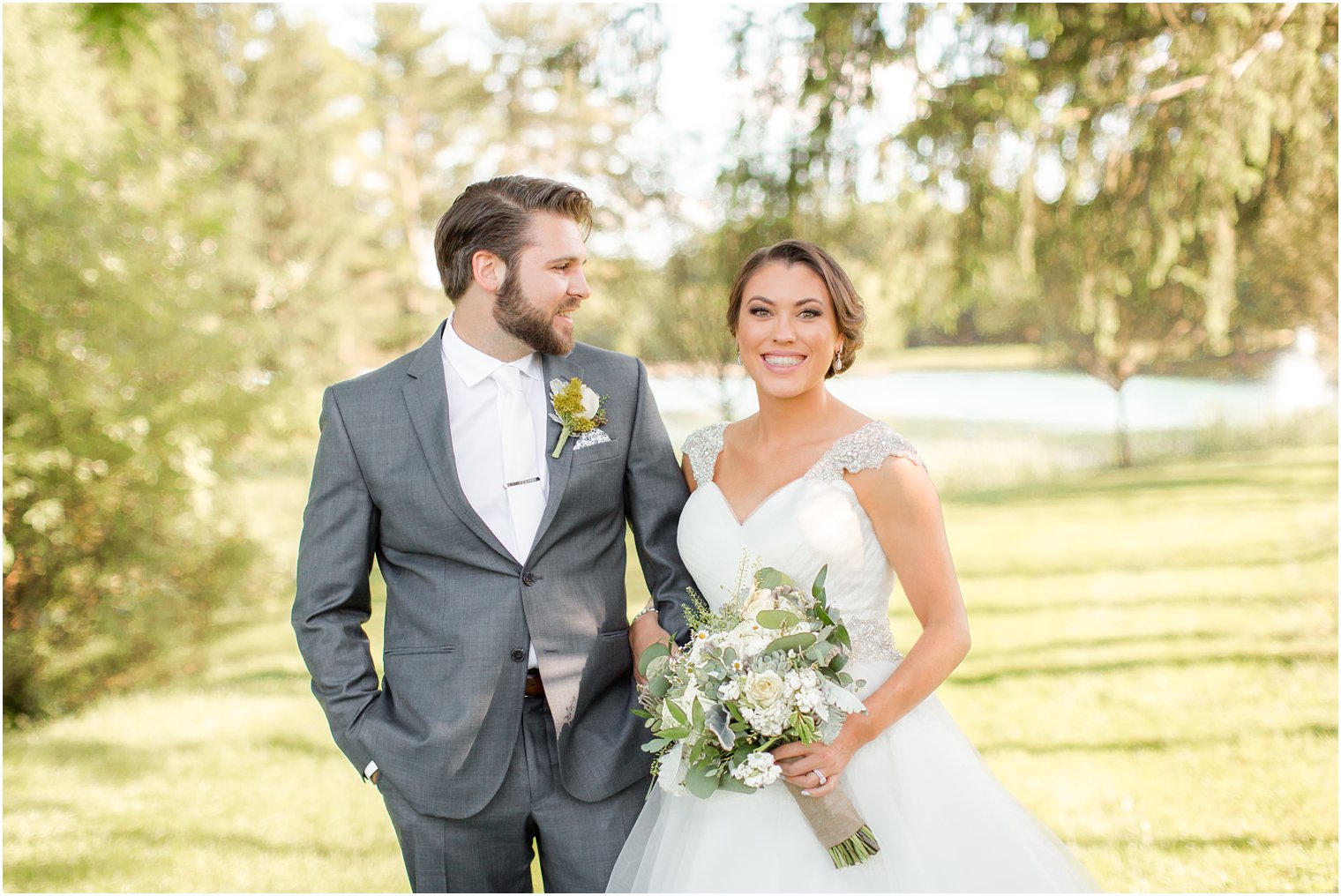 Classic portrait at Windows on the Water at Frogbridge Wedding