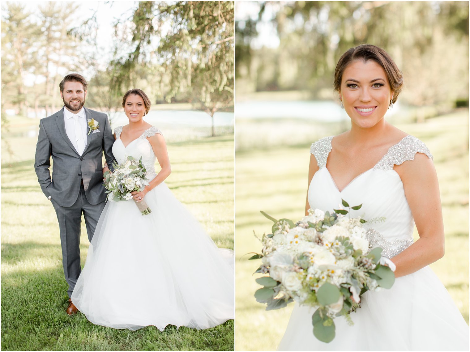 Bride and groom photo at Windows on the Water at Frogbridge Wedding