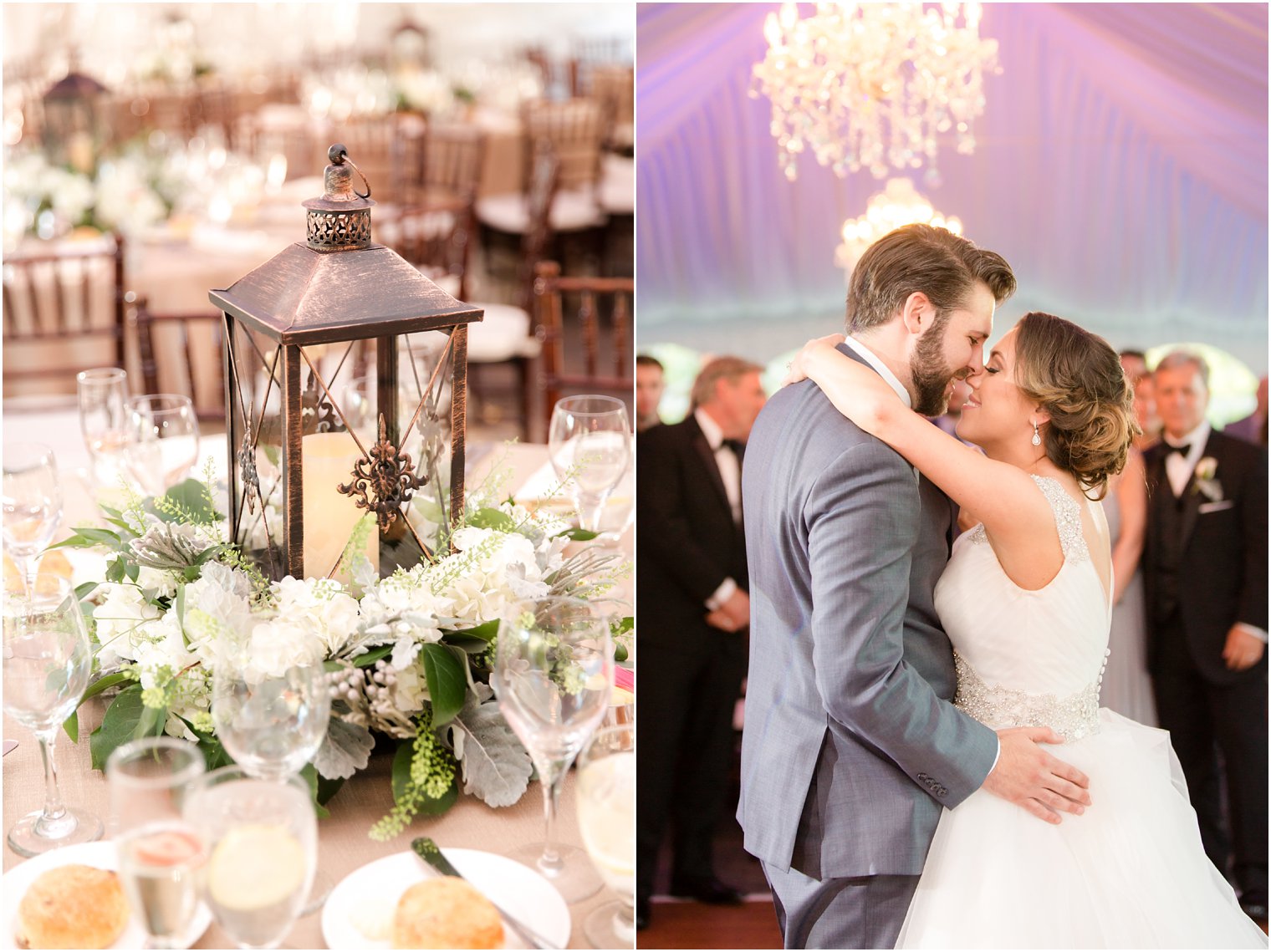 Centerpieces at Windows on the Water at Frogbridge Wedding Reception