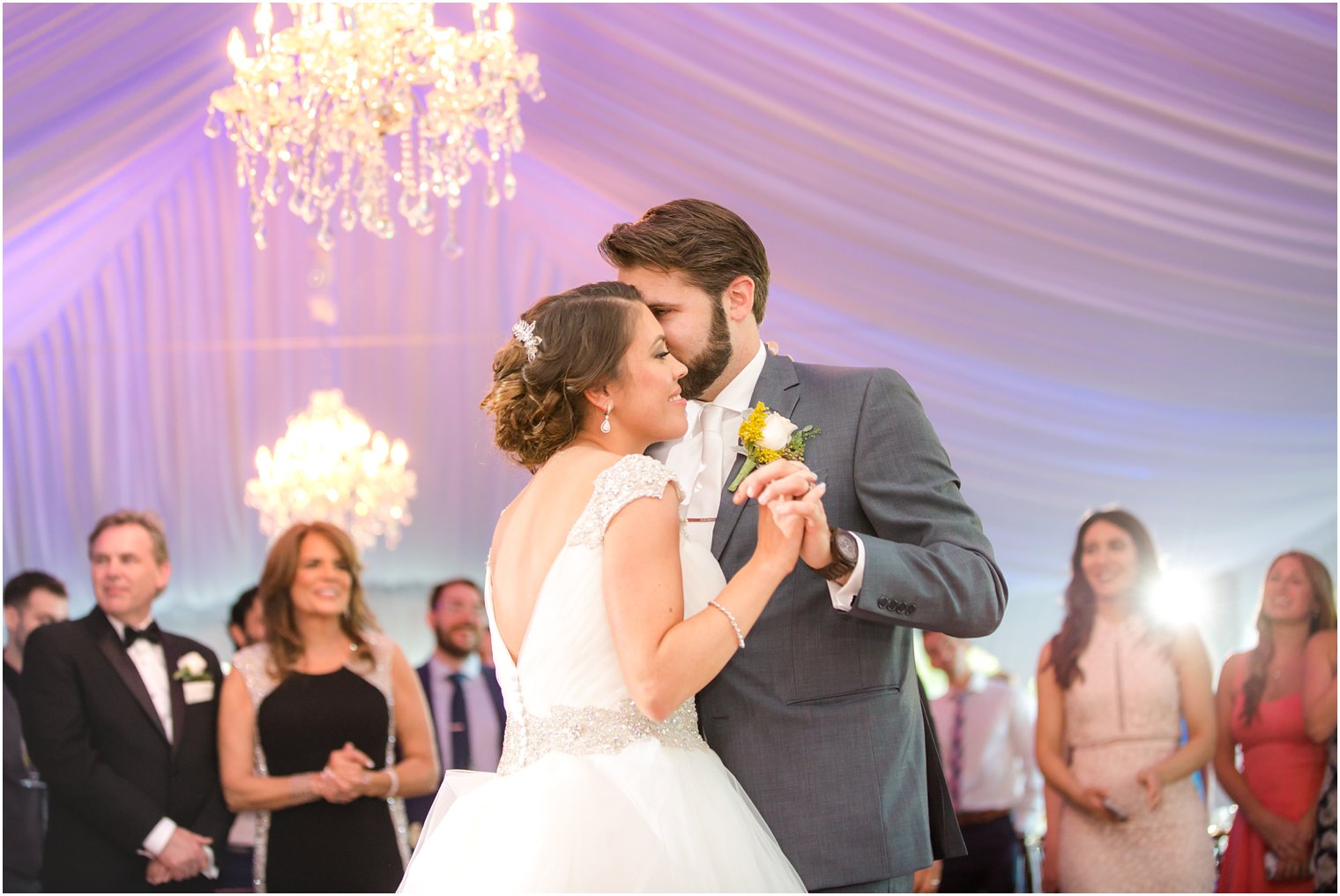 Romantic bride and groom photos at Windows on the Water at Frogbridge Wedding Reception